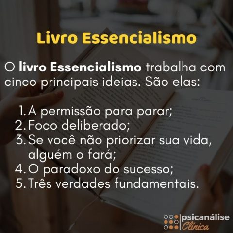 Livro Essencialismo Resumo Das Principais Ideias Psican Lise Cl Nica