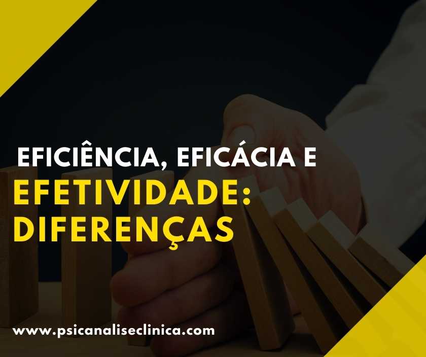 Eficiência Eficácia E Efetividade Diferenças Psicanálise Clínica 0149