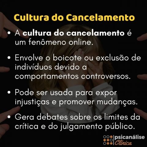 Cultura Do Cancelamento O Que Como Funciona Psican Lise Cl Nica