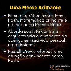 Uma Mente Brilhante Resumo E An Lise Do Filme Psican Lise Cl Nica