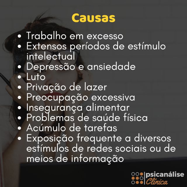 causas do cansaço mental