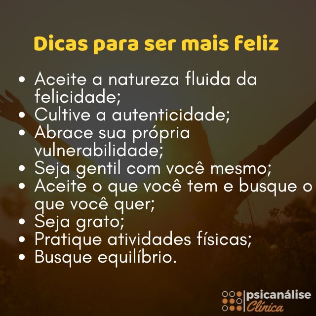 conceito de felicidade dicas