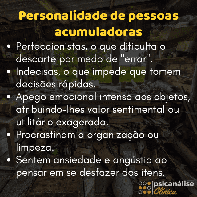 Personalidade de pessoas acumuladoras