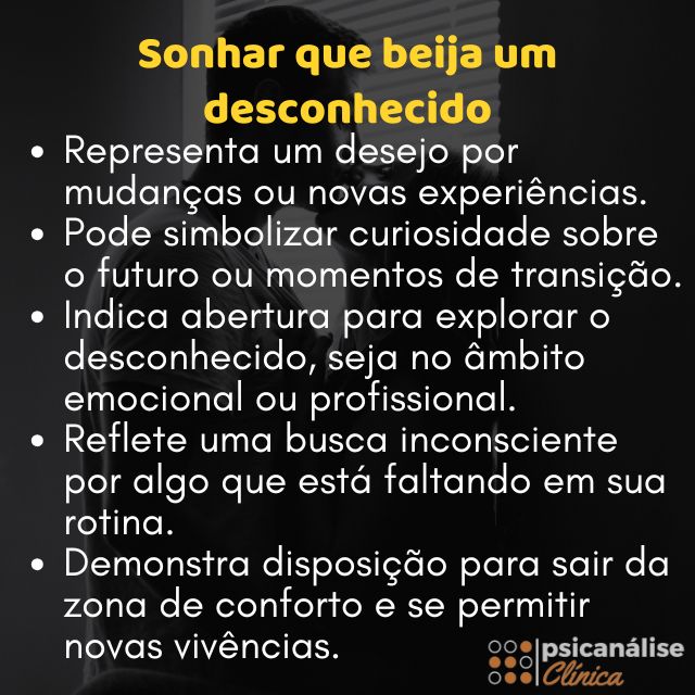 Sonhar que beija um desconhecido