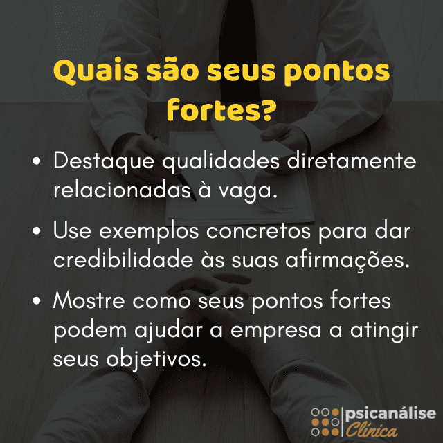 roteiro de entrevista pontos fortes