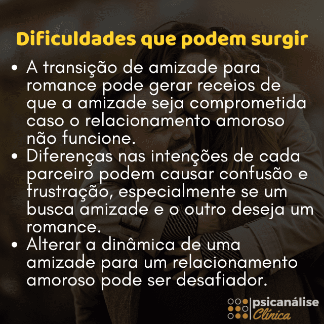 amizade no amor dificuldades